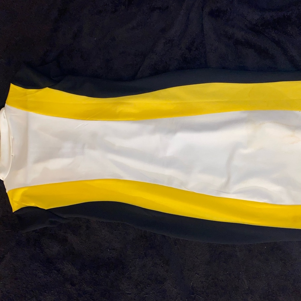 Black/Yellow/White dress